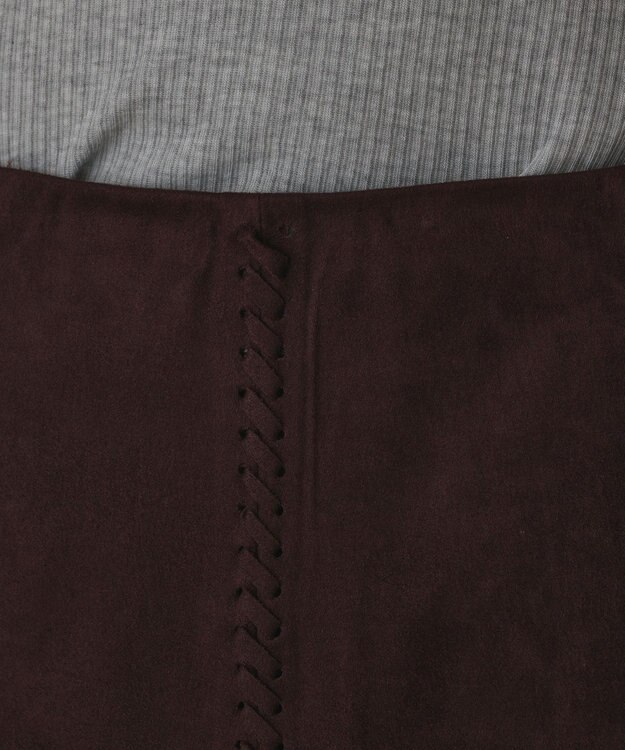 GRACE CONTINENTAL パッチワークミニスカート ダークブラウン