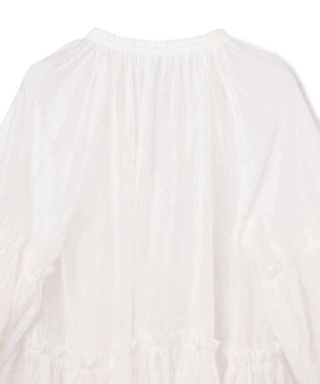 GRACE CONTINENTAL ギャザーカフタントップ キナリ