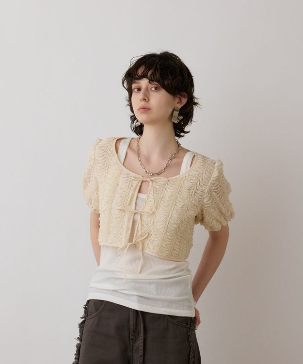 GRACE CONTINENTAL レーススカラトップ キナリ