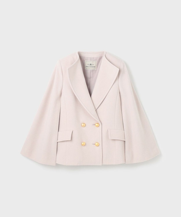 GRACE CONTINENTAL ウールケープジャケット ベージュ