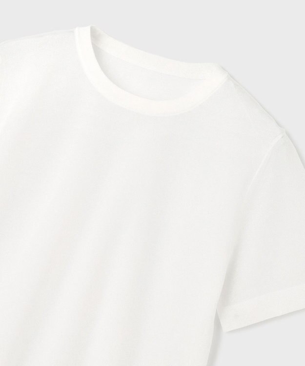 GRACE CONTINENTAL ブライトシアーニットトップ ホワイト