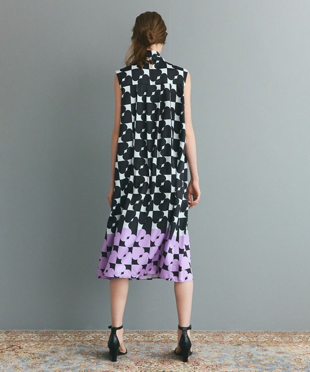 GRACE CONTINENTAL ハートラインボウタイワンピース ブラック