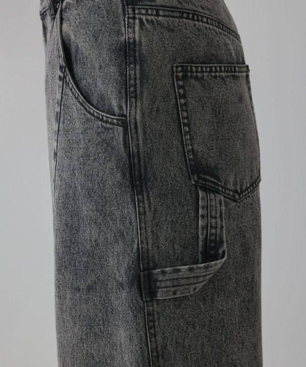 GRACE CONTINENTAL カーブデニムパンツ グレー
