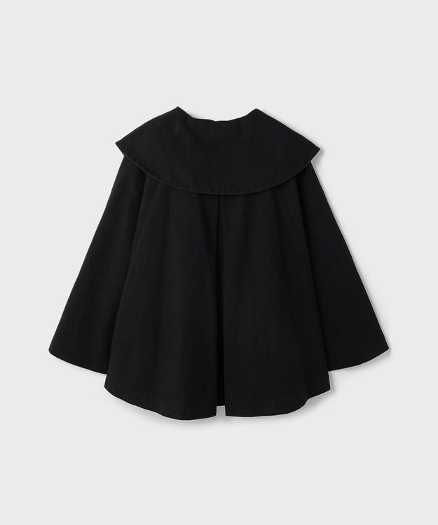 GRACE CONTINENTAL リネンオックスケープジャケット ブラック