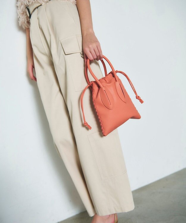 GRACE CONTINENTAL ADD CULUMN TURN BAG オレンジ