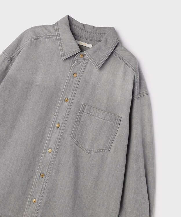 GRACE CONTINENTAL 10ozムラ糸デニムシャツ グレー