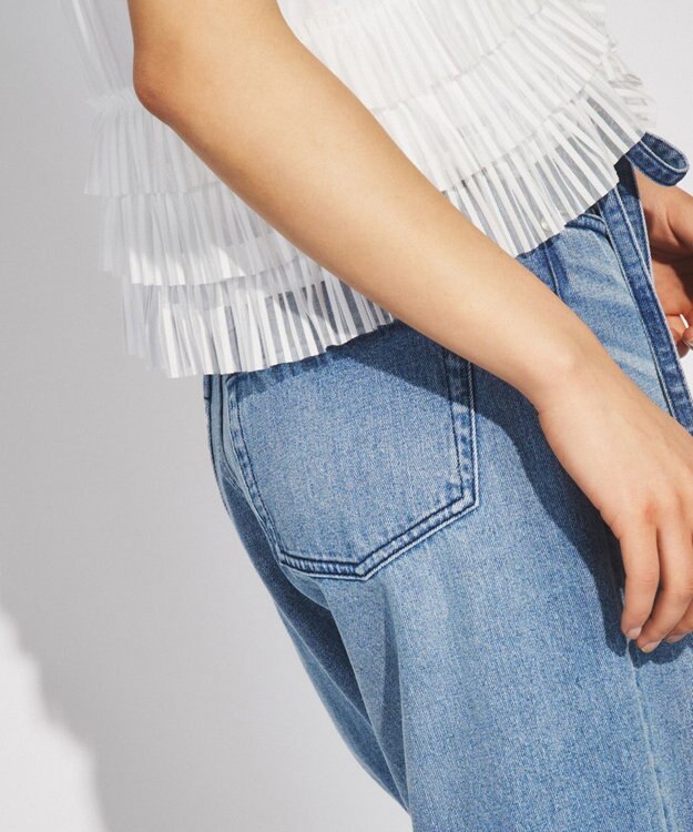 GRACE CONTINENTAL ワイドデニムパンツ インディゴ