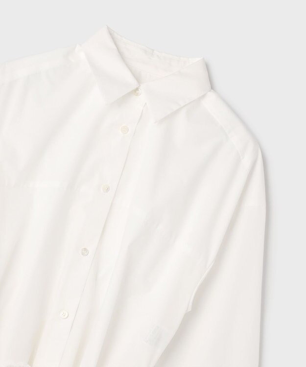 GRACE CONTINENTAL カット刺繍イレギュラーシャツ ホワイト