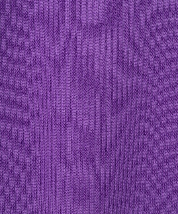 GRACE CONTINENTAL メリノウールリブトップ パープル