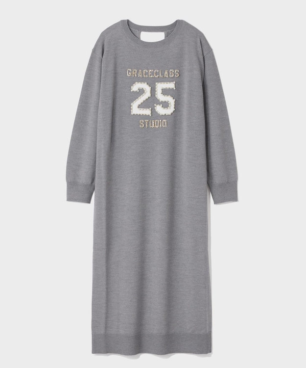 amergeグレー ノースリーブ ニットワンピース ànuke online store（アンヌーク） / Americansleeve Knit