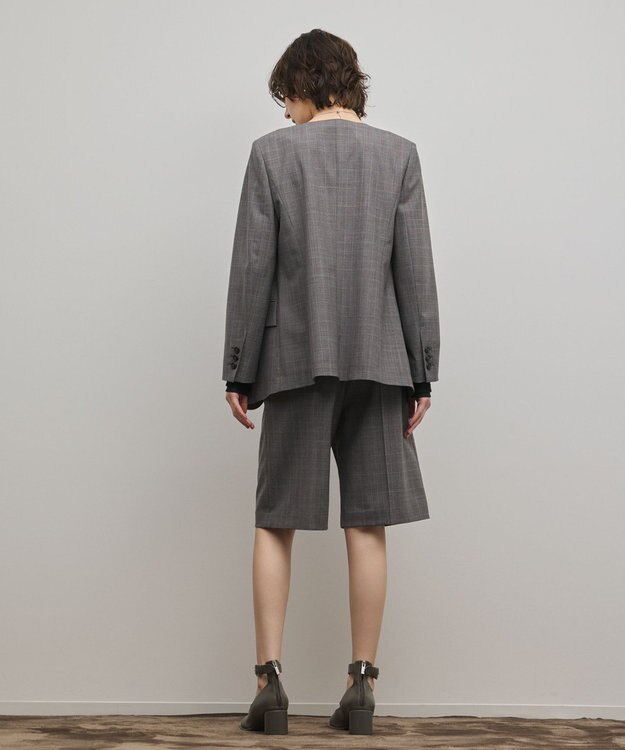 GRACE CONTINENTAL デザインフロントジャケット グレンチェック