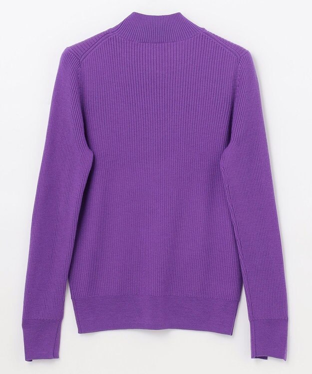 GRACE CONTINENTAL メリノウールリブトップ パープル