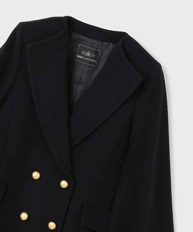 極美品✨24ssグレースコンチネンタル　ケープスリーブジャケット　黒　M 完売品 ケープスリーブジャケット / GRACE CONTINENTAL | GRACE