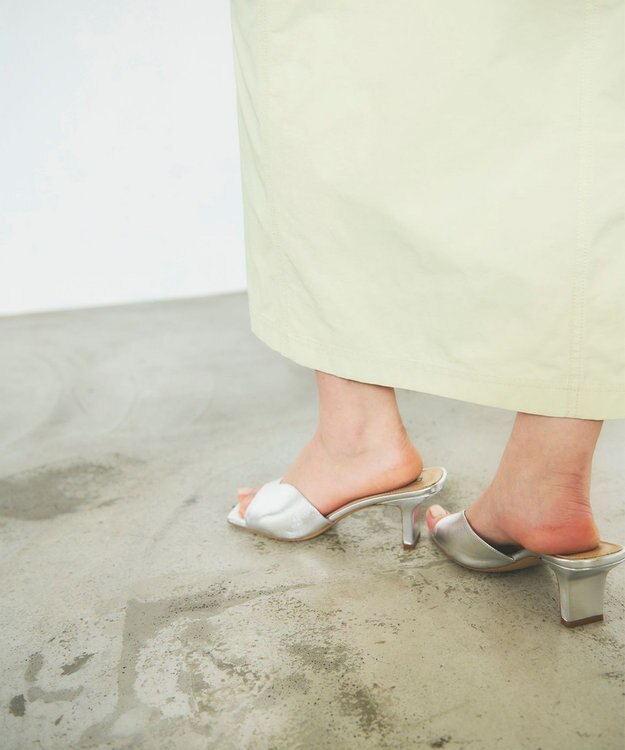 GRACE CONTINENTAL ツイルワークスカート イエロー