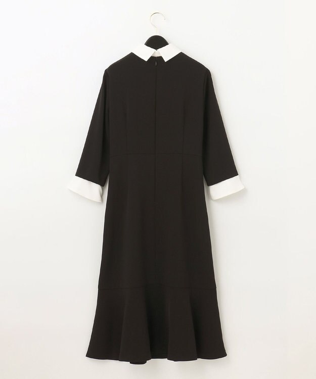GRACE CONTINENTAL ダブルクロスドレス バイカラー