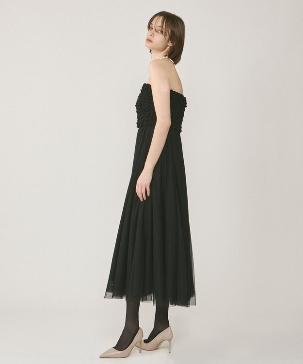 GRACE CONTINENTAL シャーリングベアドレス ブラック