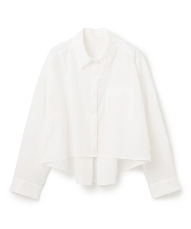 GRACE CONTINENTAL ビジューカラーシャツ ホワイト