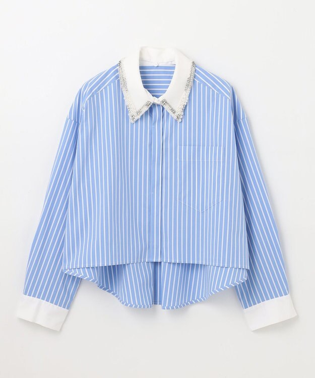 grace continental ビジューシャツ ビジューカラーシャツ / GRACE CONTINENTAL | GRACE CONTINENTAL