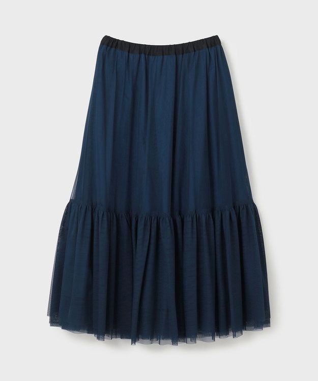 GRACE CONTINENTAL ツイル2WAY スカート ブルー