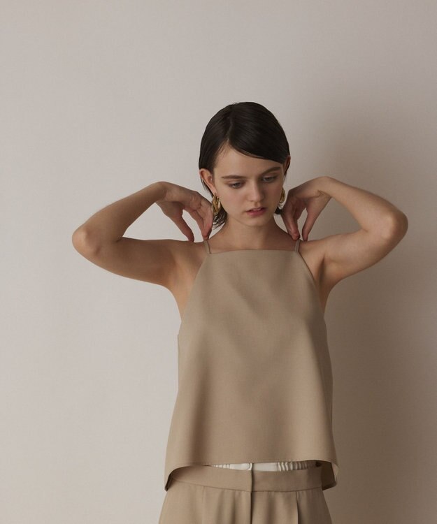 GRACE CONTINENTAL キャミ付レイヤードパンツ ベージュ