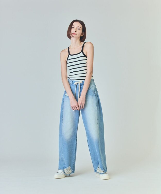 GRACE CONTINENTAL アメスリニットキャミ バイカラー