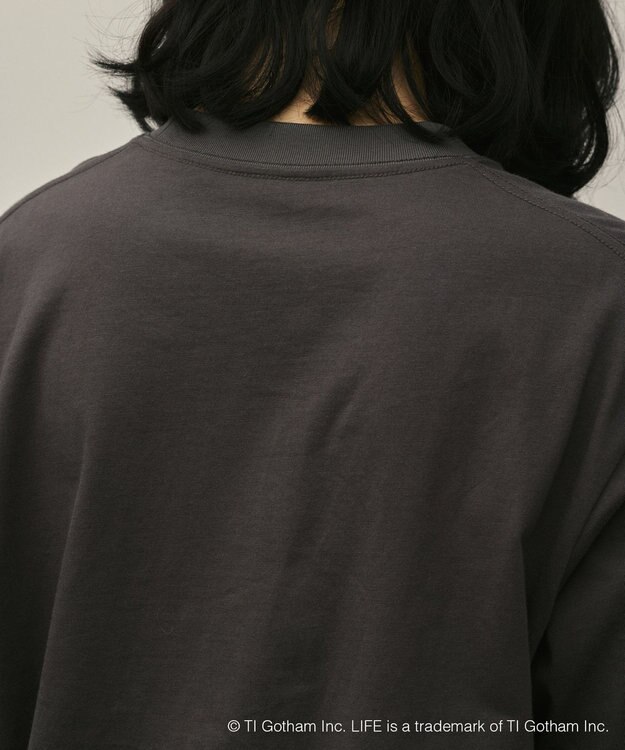 GRACE CONTINENTAL LIFEphotoTシャツ チャコール