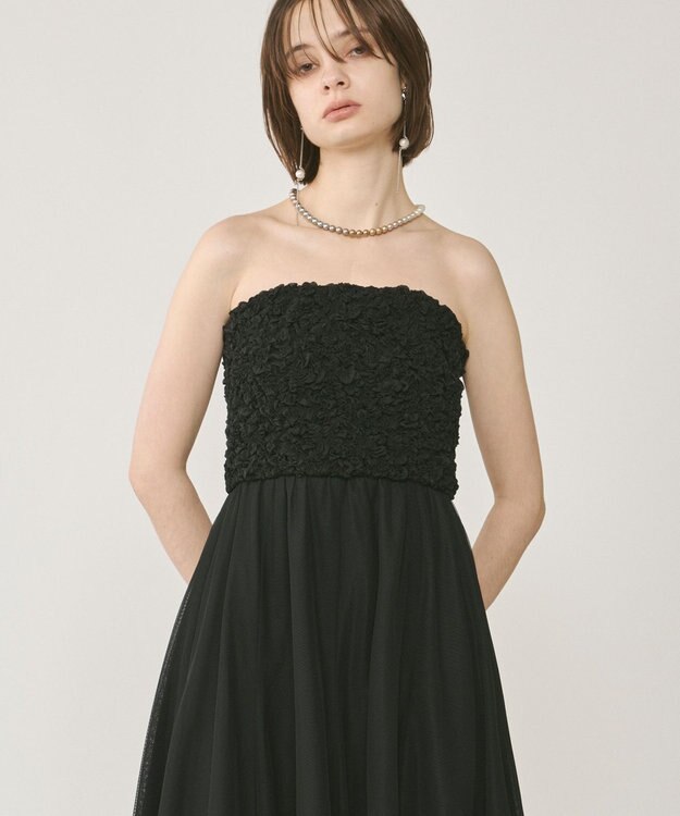 GRACE CONTINENTAL シャーリングベアドレス ブラック