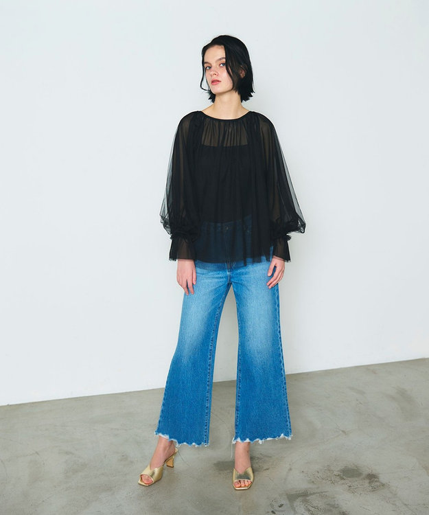 GRACE CONTINENTAL チュール2WAYトップ ブラック