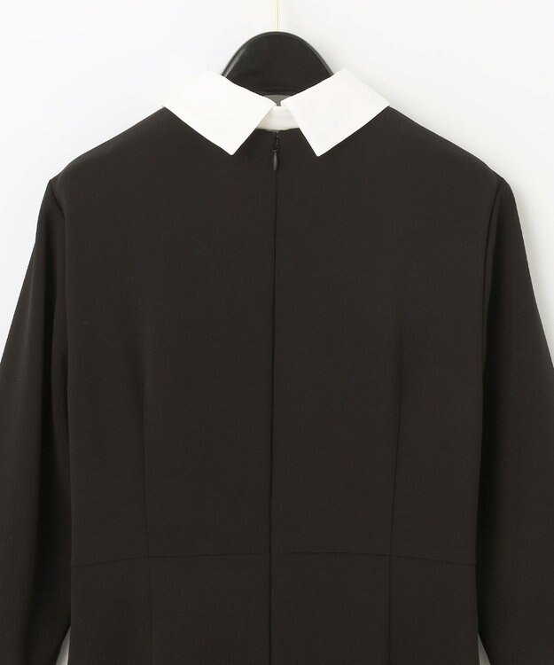 GRACE CONTINENTAL ダブルクロスドレス バイカラー