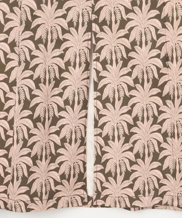 GRACE CONTINENTAL パームモチーフカーゴスカート カーキ