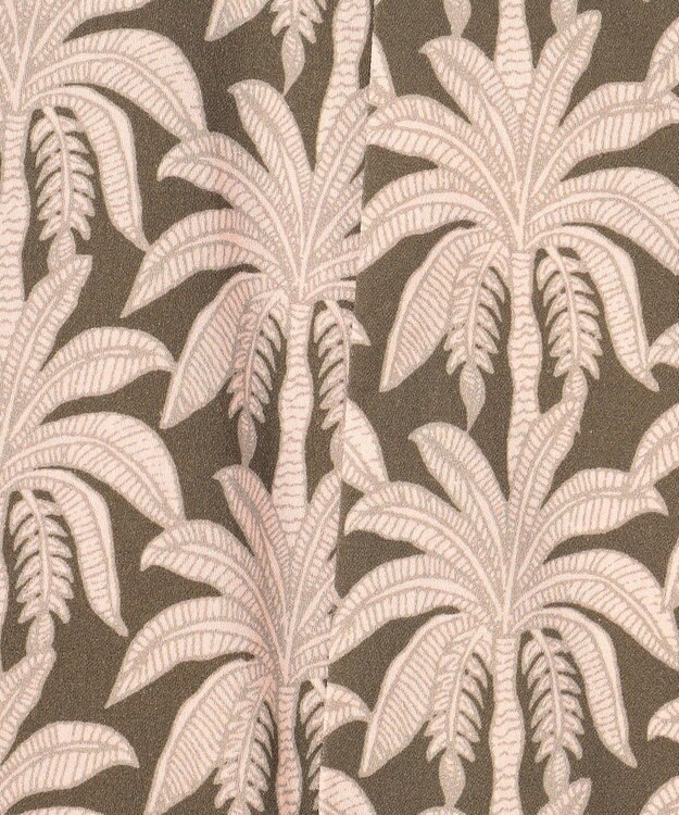 GRACE CONTINENTAL パームモチーフカーゴスカート カーキ