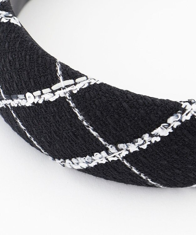 GRACE CONTINENTAL ツイードカチューシャ ブラック