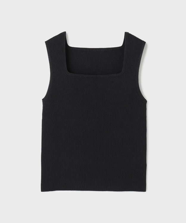 GRACE CONTINENTAL ブライトニットノースリーブ ブラック