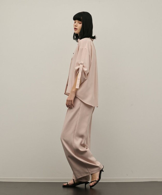 GRACE CONTINENTAL ロールアップスリーブトップス ピンク