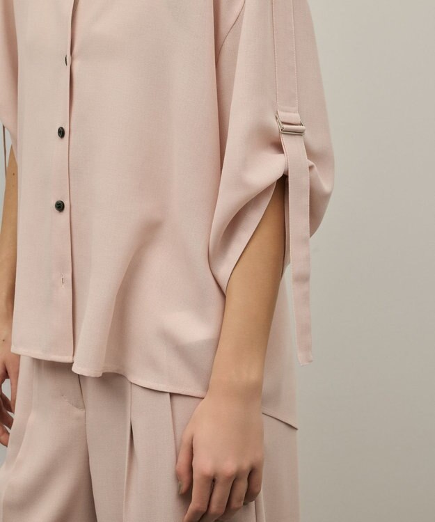 GRACE CONTINENTAL ロールアップスリーブトップス ピンク