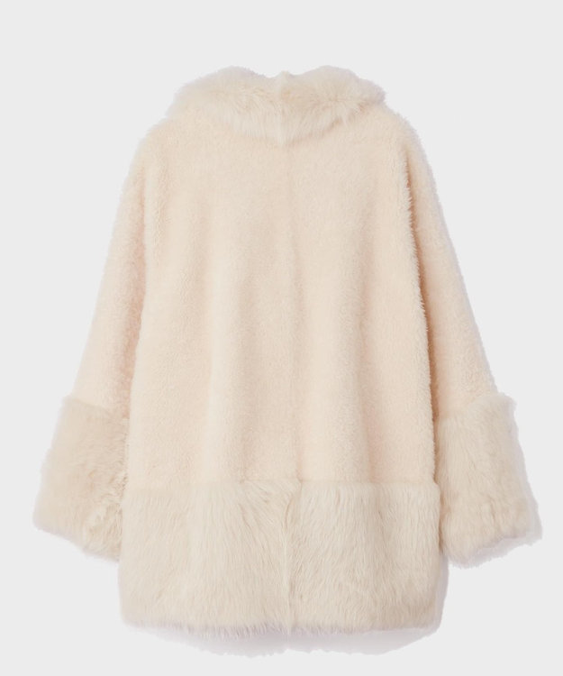 GRACE CONTINENTAL ムートンライダースコート キナリ