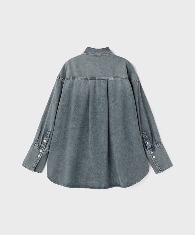 GRACE CONTINENTAL デニム2WAYシャツ ブルー