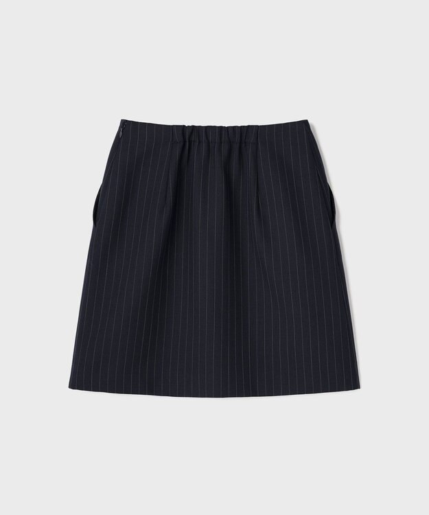 GRACE CONTINENTAL ウールギャバミニスカート ネイビー