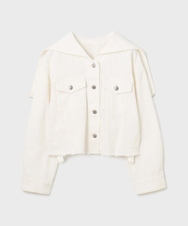 GRACE CONTINENTAL フードジップデニムジャケット キナリ