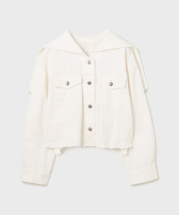 GRACE CONTINENTAL フードジップデニムジャケット キナリ