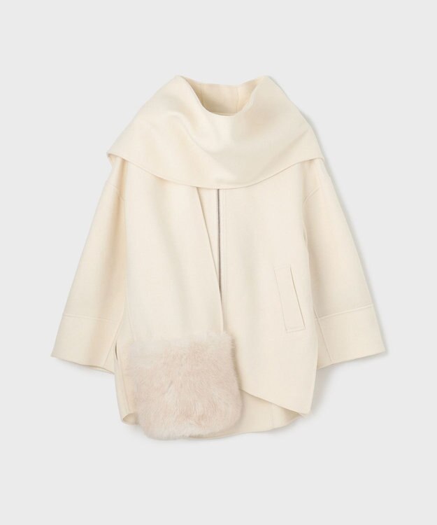 GRACE CONTINENTAL フードストールリバーコート キナリ