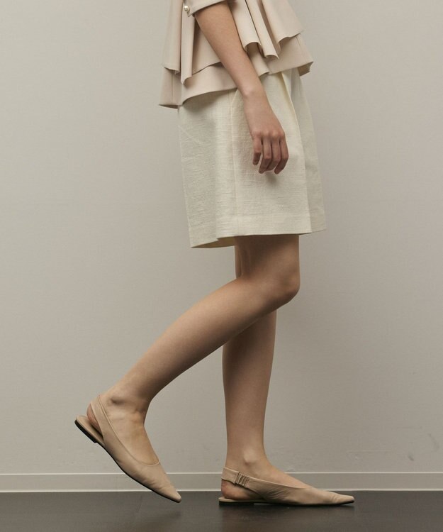 GRACE CONTINENTAL ツイードタックショートパンツ キナリ