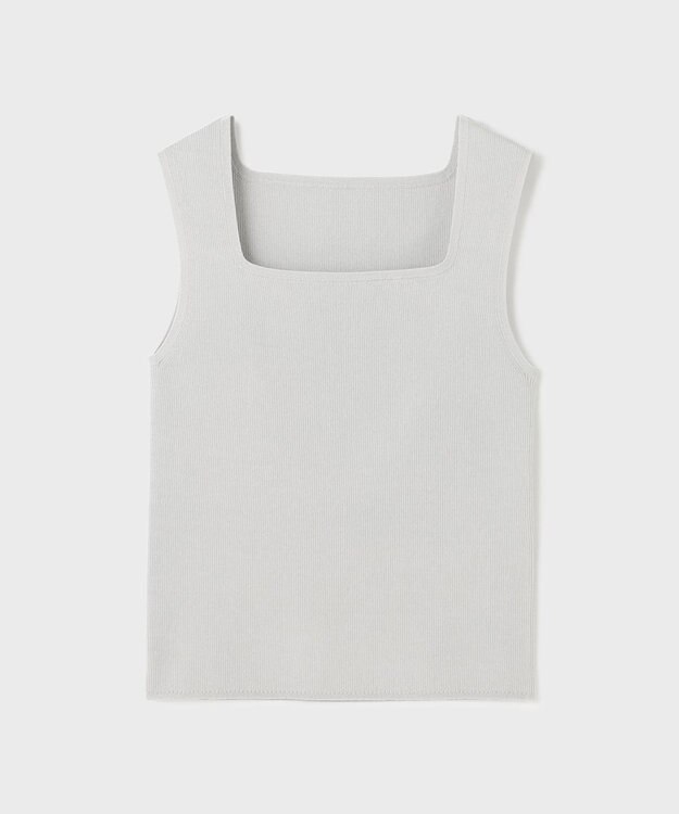 GRACE CONTINENTAL ブライトニットノースリーブ グレー