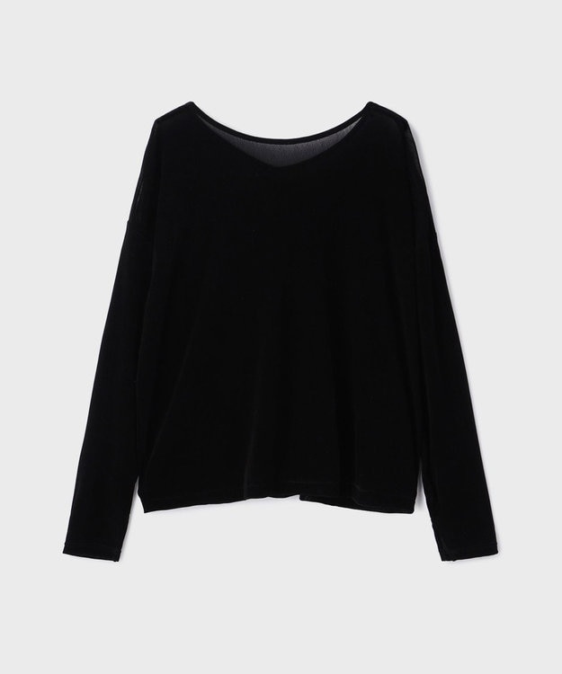 GRACE CONTINENTAL フロッキーオーバーカットトップ ブラック