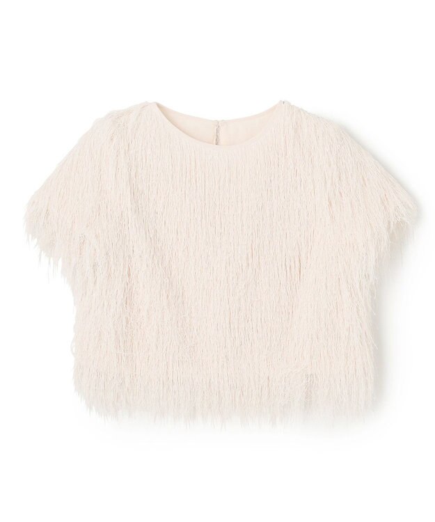 GRACE CONTINENTAL フリンジトップ ホワイト