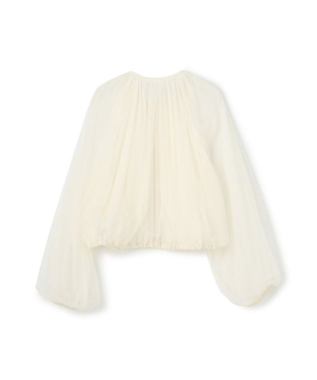 GRACE CONTINENTAL ギャザーチュールブルゾン キナリ