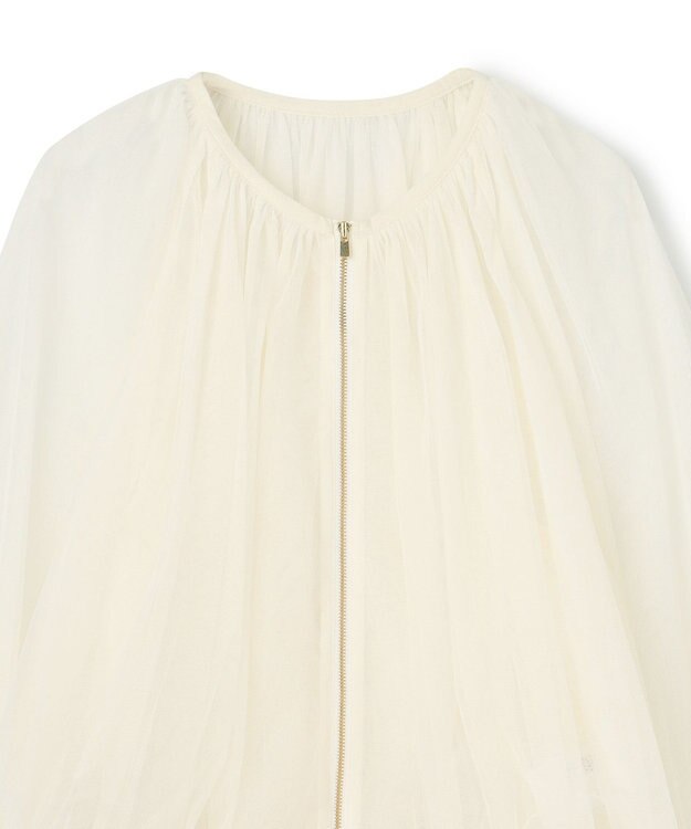 GRACE CONTINENTAL ギャザーチュールブルゾン キナリ