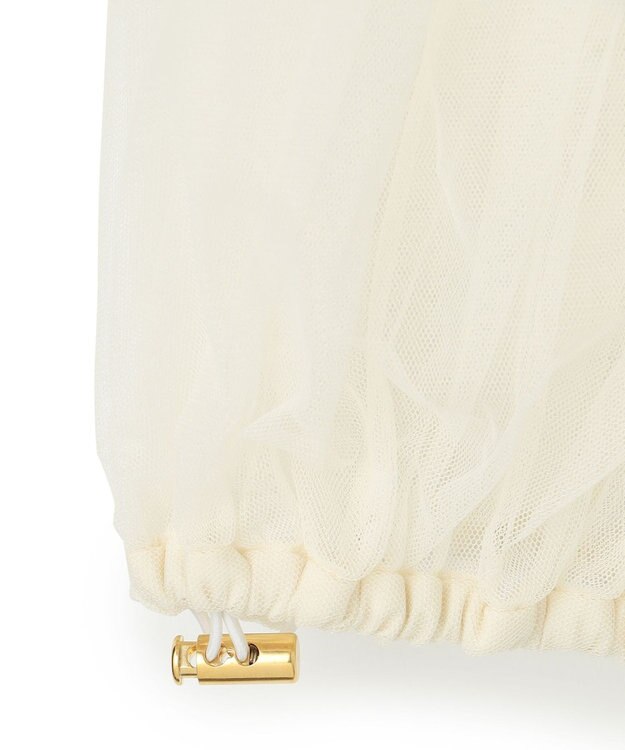 GRACE CONTINENTAL ギャザーチュールブルゾン キナリ