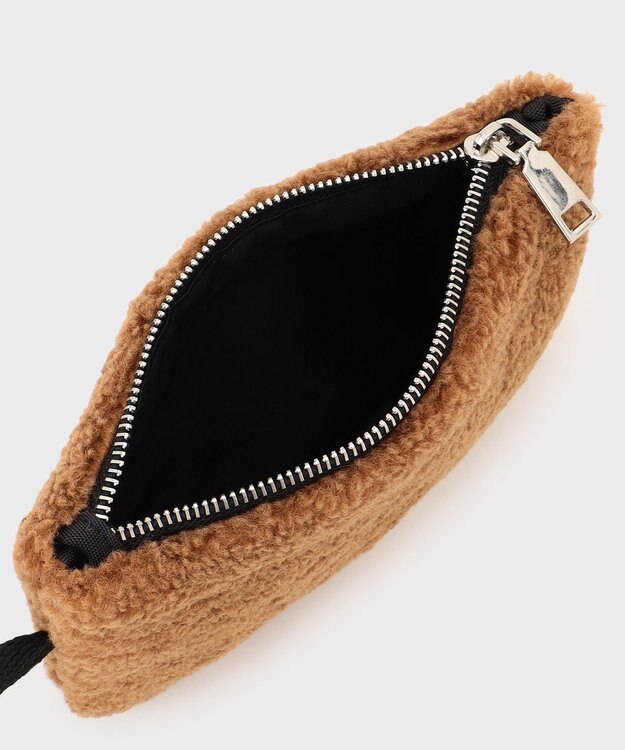 GRACE CONTINENTAL LA フェイクボアバッグ キャメル