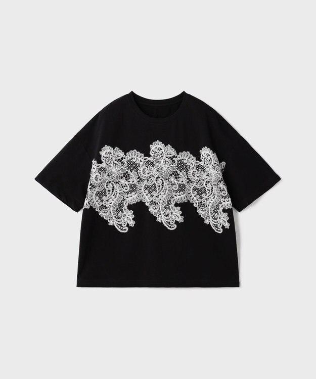 GRACE CONTINENTAL レースTシャツ ブラック